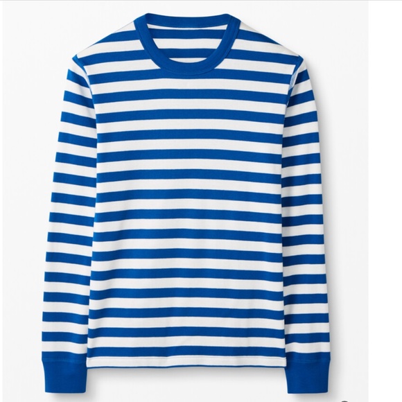 NWT Hanna Andersson Baltic Blue and White Top - Picture 1 of 1